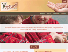 Tablet Screenshot of hopewellchildrenshomes.ca